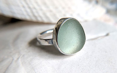 How to bezel set sea glass