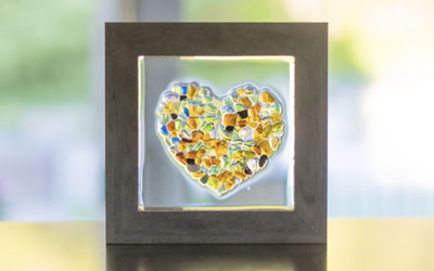 Making Framed Beach Art Using Epoxy Resin