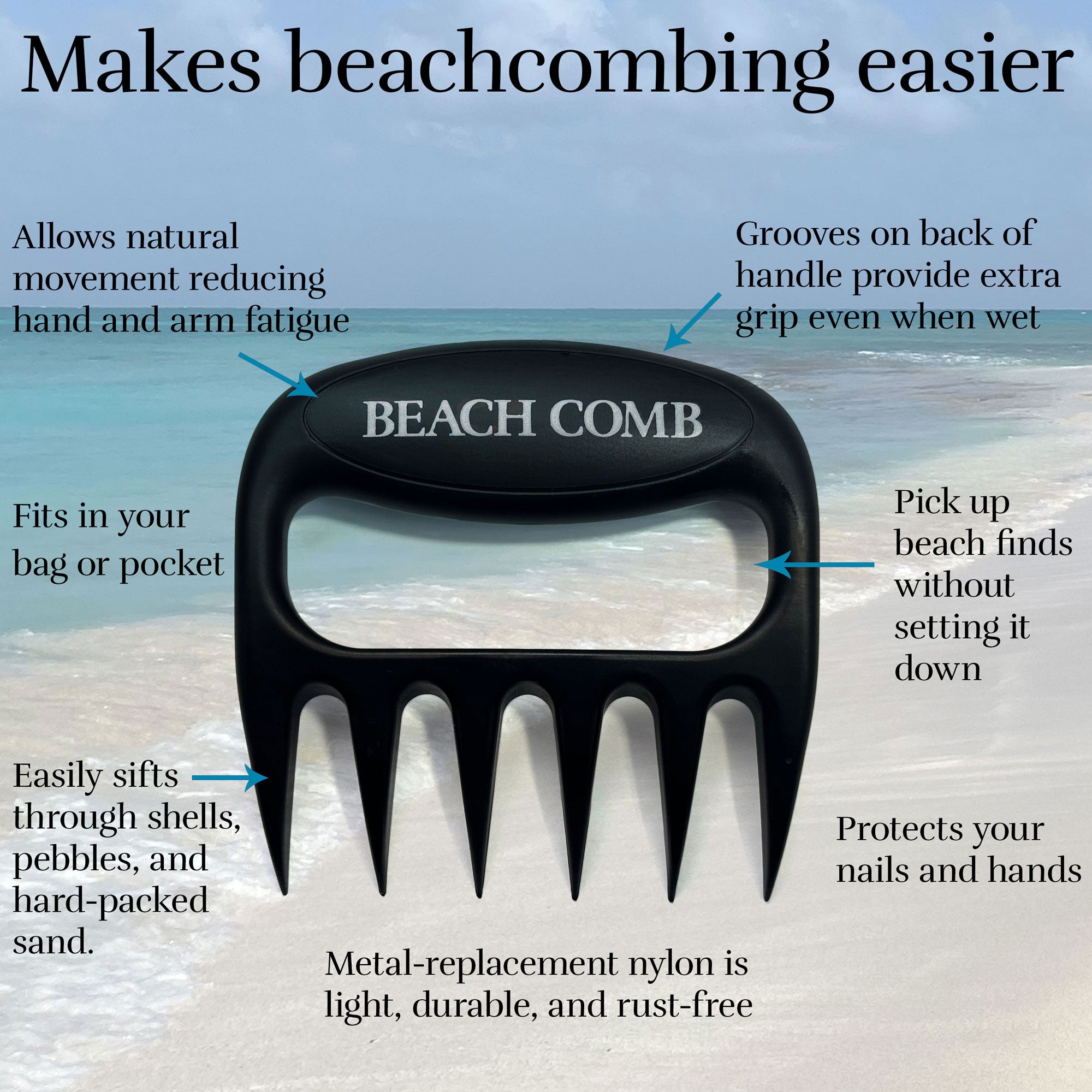 Beach Comb Hand-Held Beachcombing Rake – Beachcombing Magazine